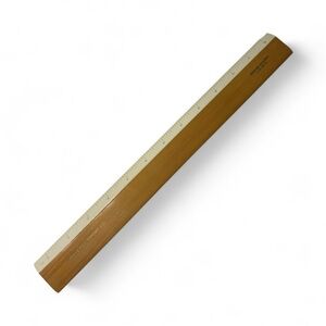 Vintage Double Sided Ruler Engine Divided Wood